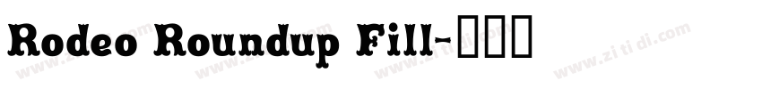 Rodeo Roundup Fill字体转换